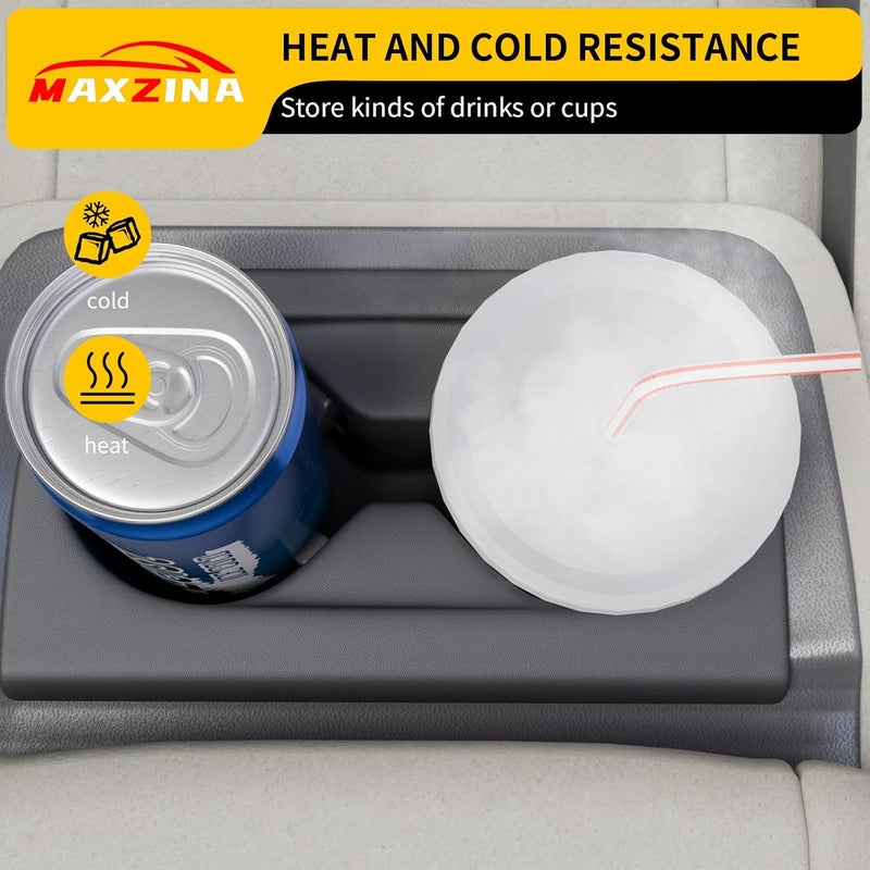 Maxzina Cup Holder Compatible with 2023-2025 Honda HRV Silicone Insert Center Console Cup Holder Silicone Black Bottle Holder Interior Decoration for 2024 HR-V Accessories - Image 4